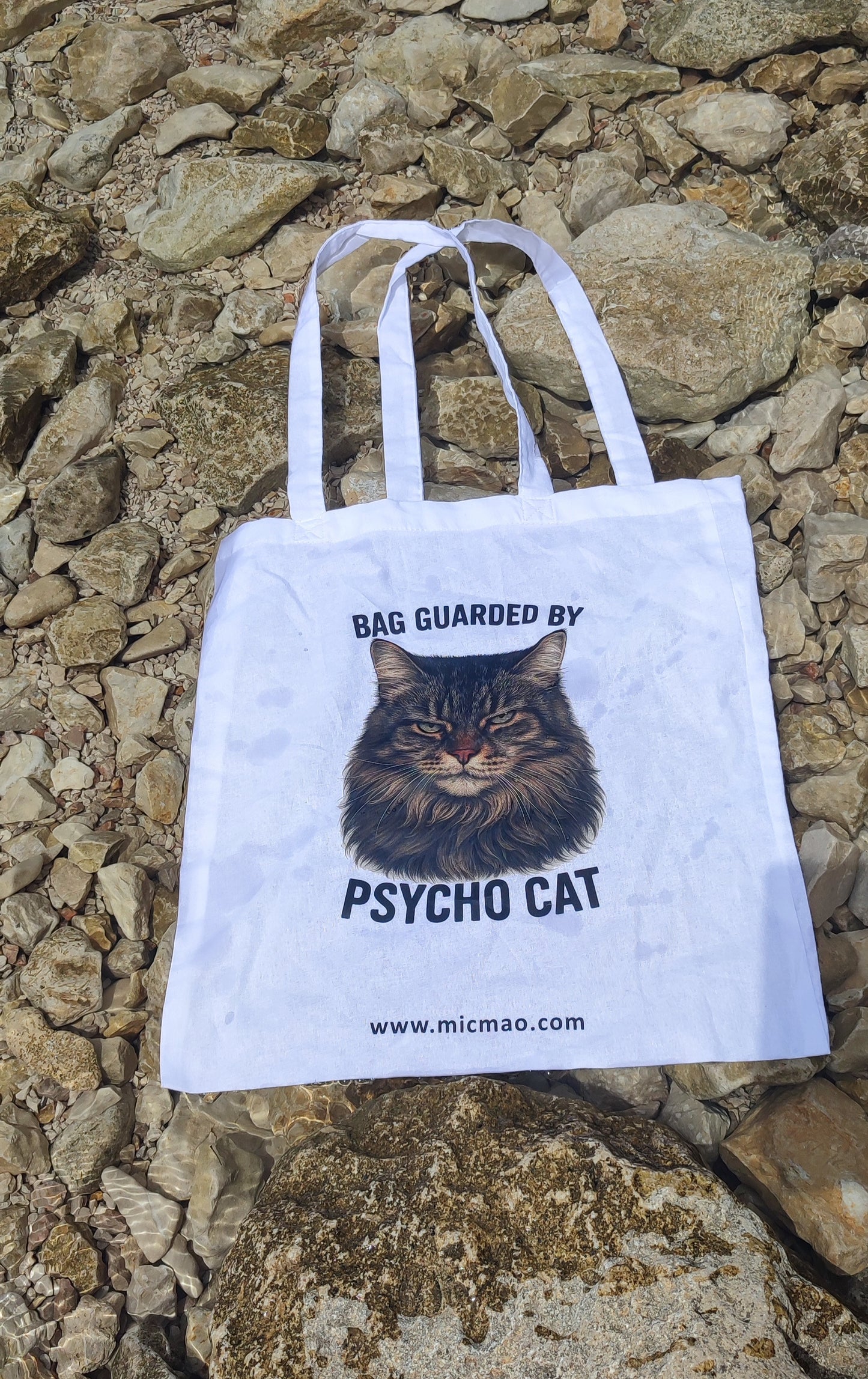 Canvas bag "Psycho Cat" by LeeLoo