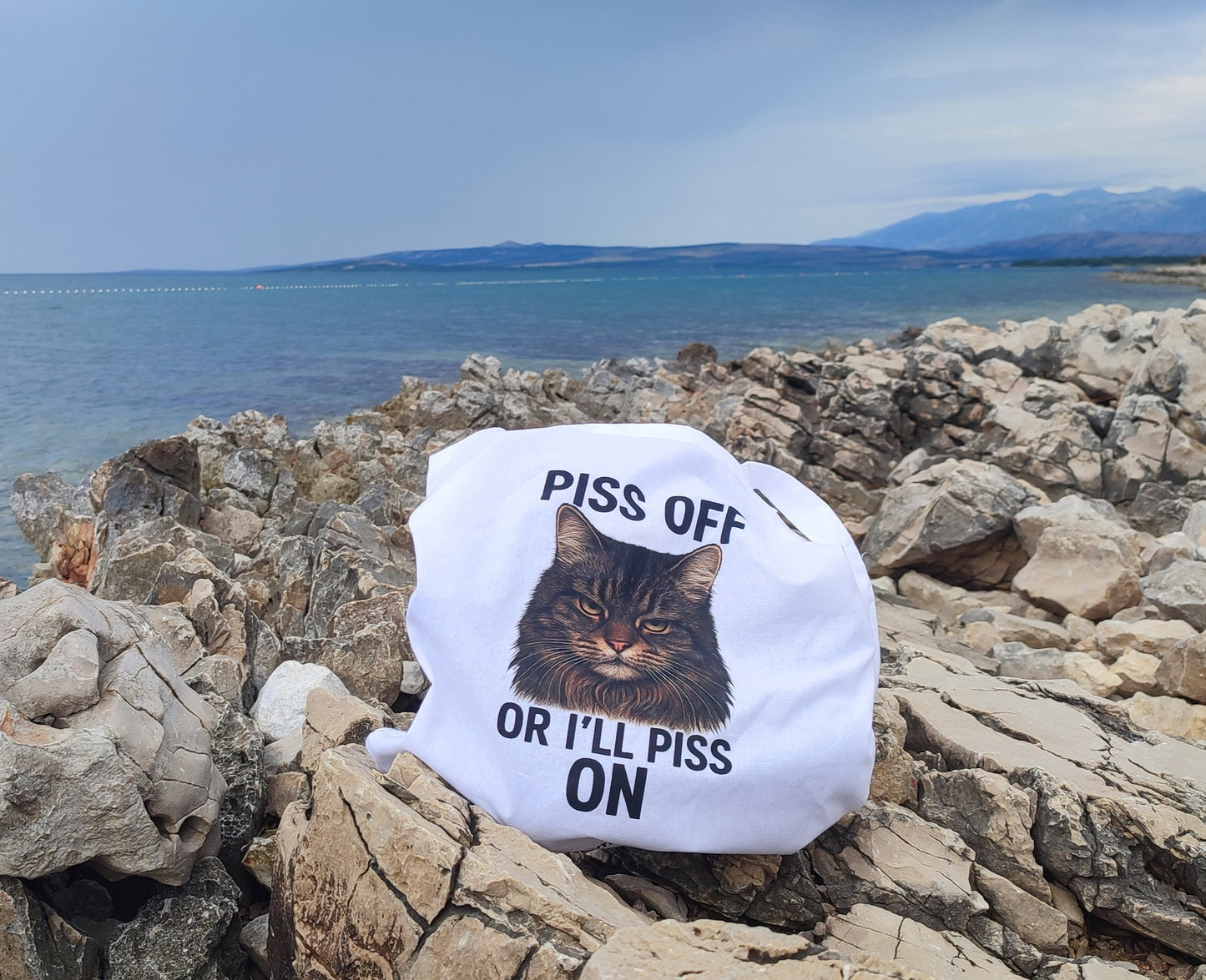 Canvas bag "Piss off" by LeeLoo