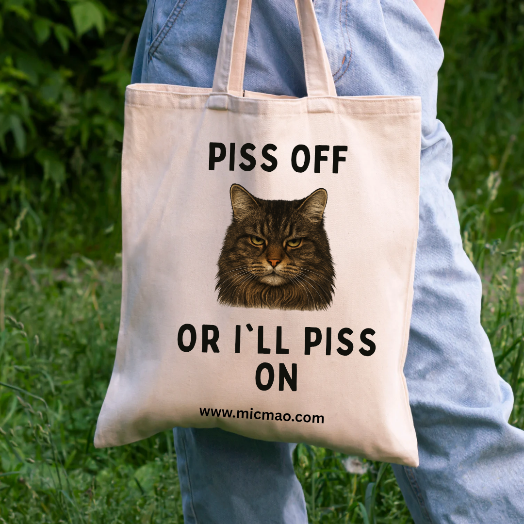 Canvas bag "Piss off" by LeeLoo