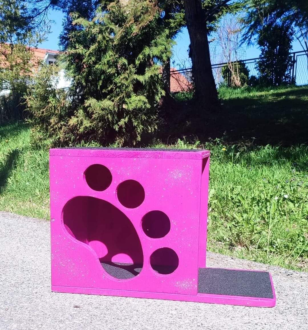 Zidna kućica Happy Paw - Pink