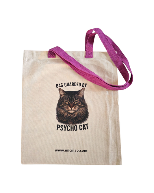 Platnena torba " Psycho Cat" Special Purple