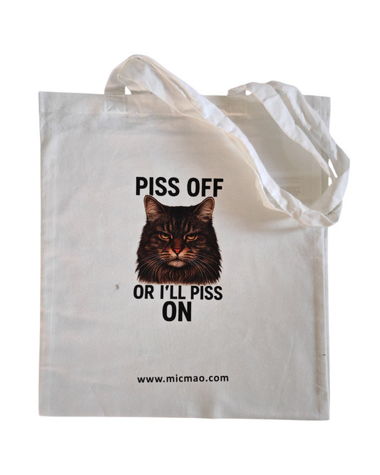 Platnena torba " Piss off" by LeeLoo White
