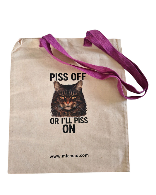 Platnena torba " Piss off" Special Purple