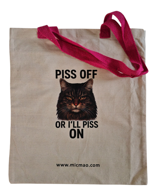 Platnena torba " Piss off" Special Pink