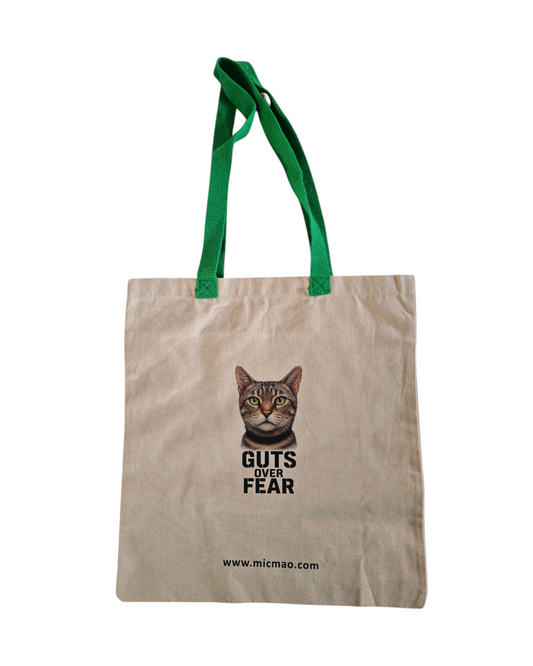 Platnena torba " Guts over fear" Green Rambo