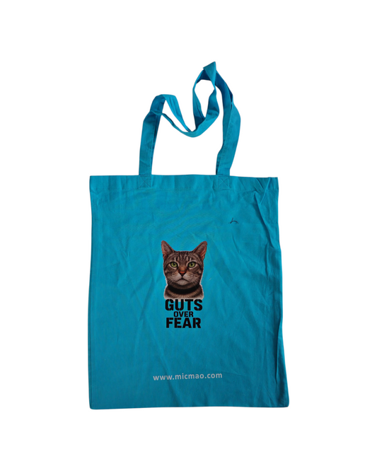Platnena torba " Guts over fear" Classic Blue